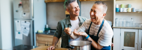 People cooking together
